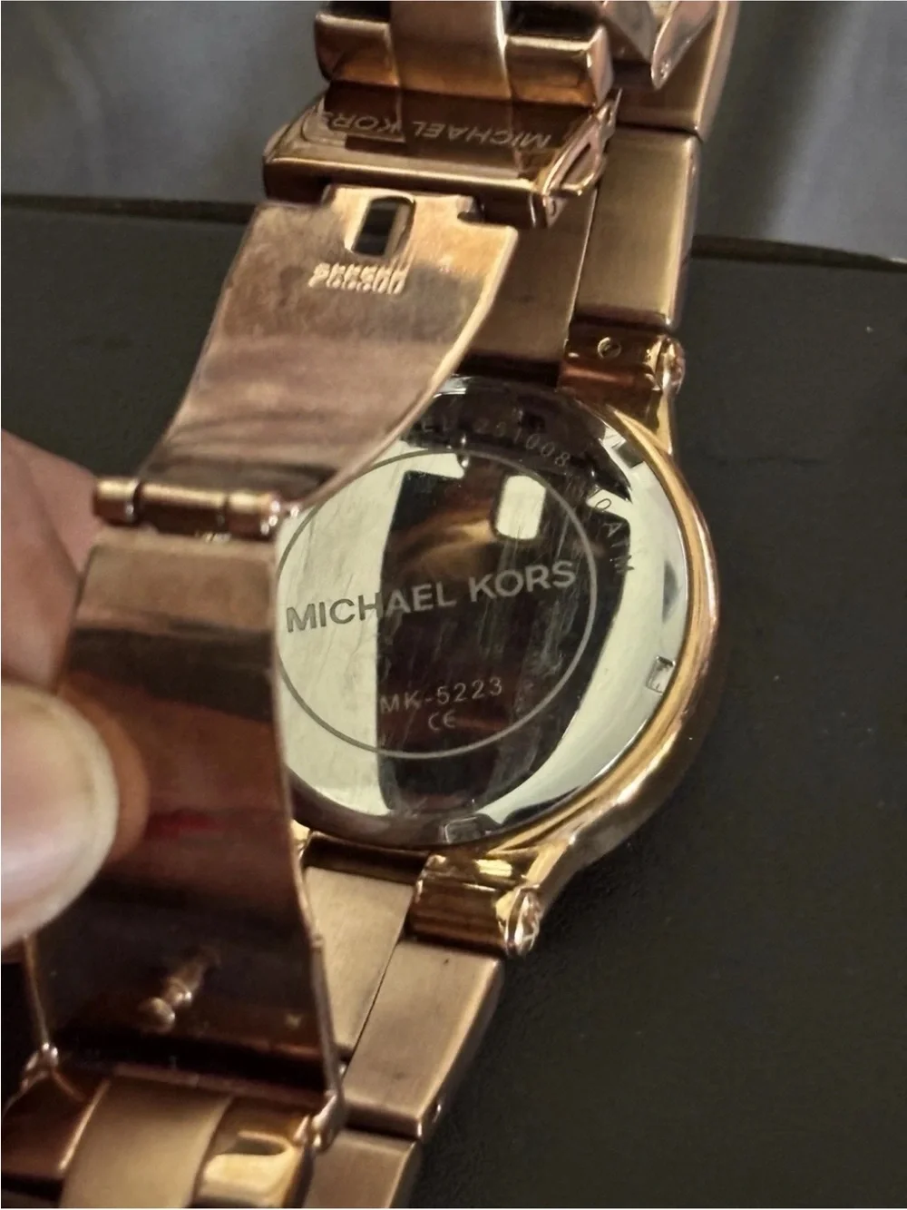 Michael Kors Womens Watch 38mm Gold Tone Chronograph MK-5223 7